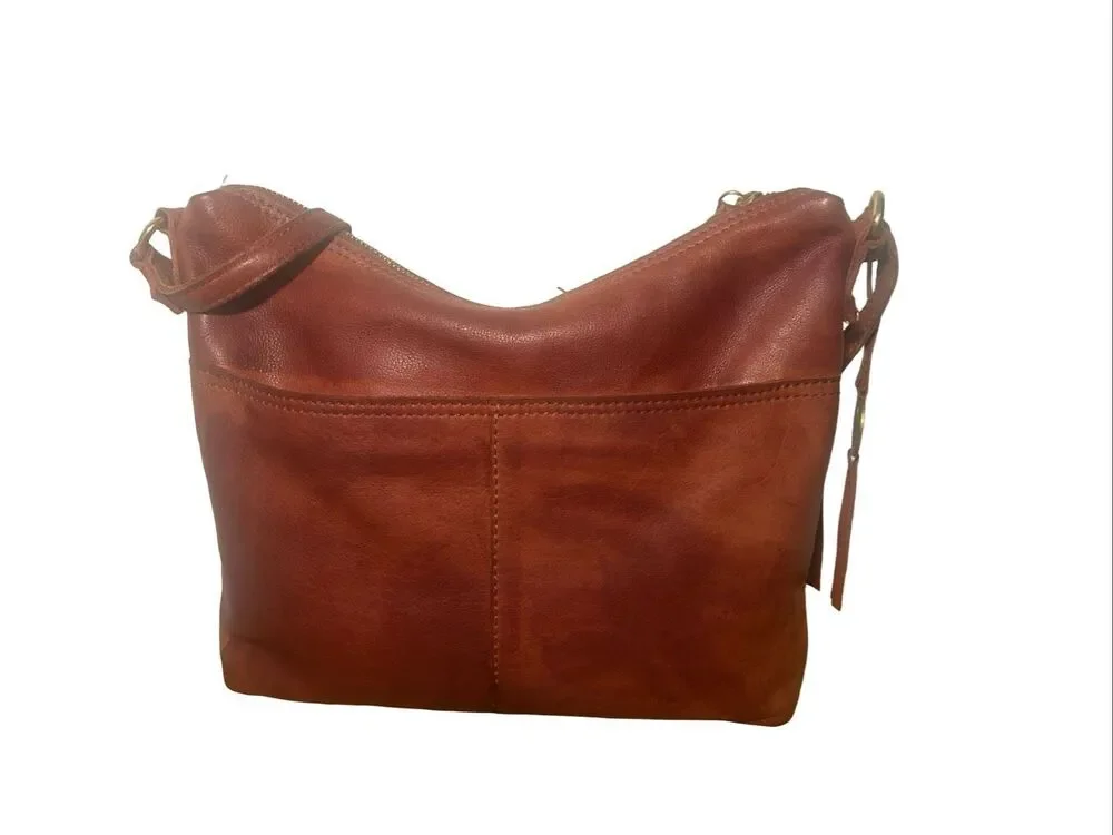 Margot NY Mary Scoop Double Zip Shoulder Bag